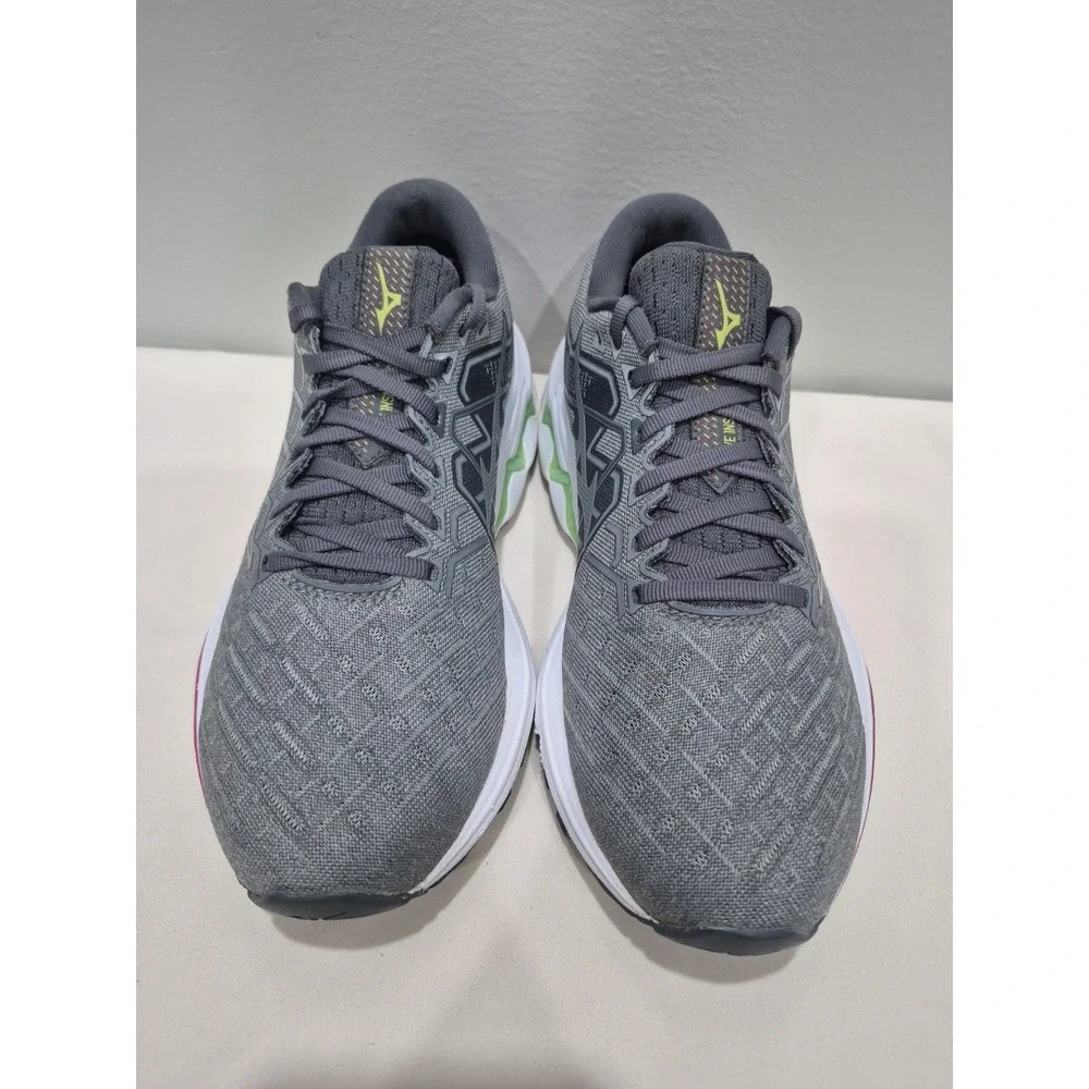MIZUNO Wave Inspire 18 Womens Sz 7.5 Running Gray Shoes J1GD224405
